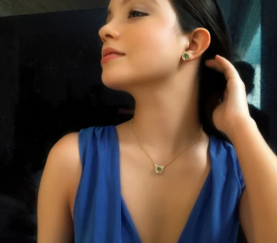 SIGNATURE Necklace (1287) - Opal Quartz / YG - Image 2
