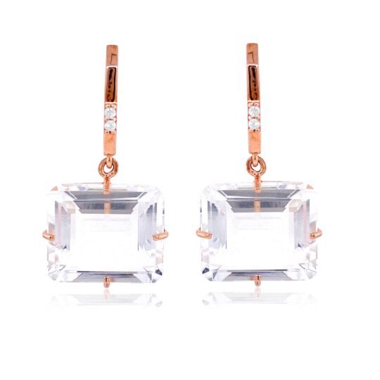 COLUNA Earrings (1156) - Crystal / RG