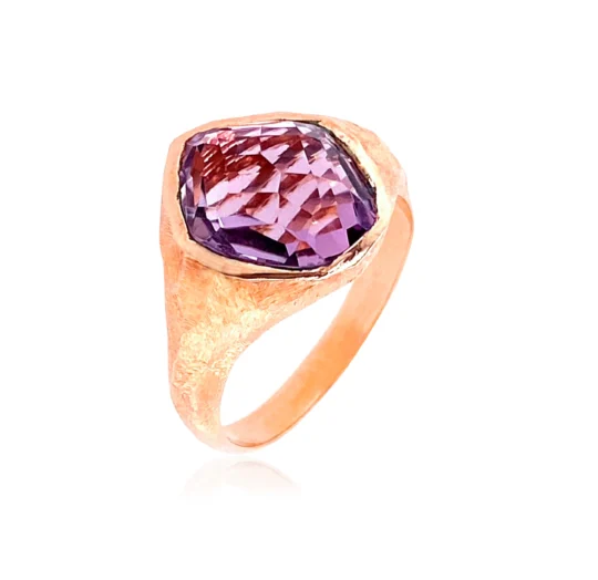 PANORAMA Ring (1260) - Pink Amethyst / RG