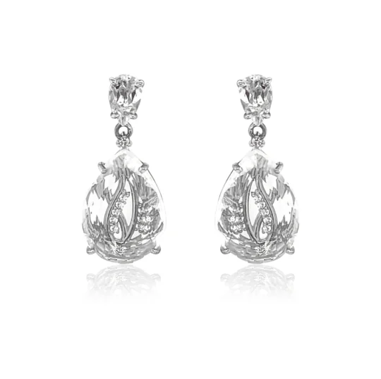 TRANSPARENZA Earrings (1052) - Crystal / SS