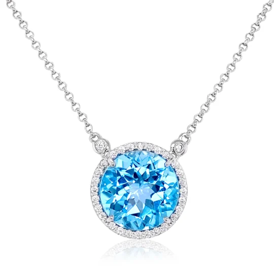 SIGNATURE Bracelet (1287) - Blue Topaz / SS