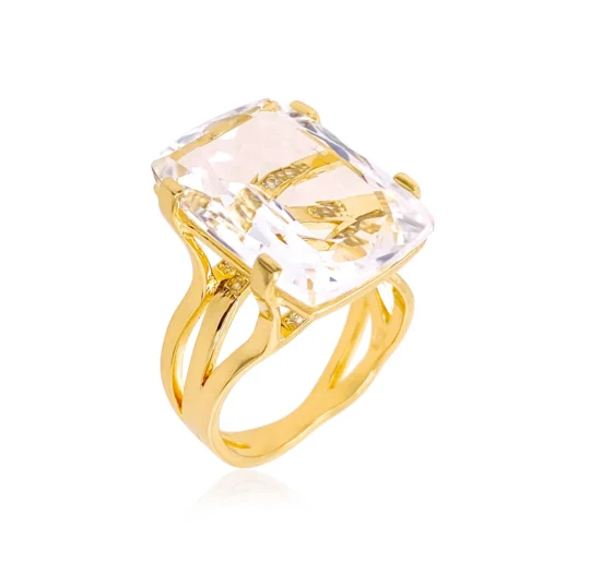 TRANSPARENZA Ring (0777) - Crystal / YG