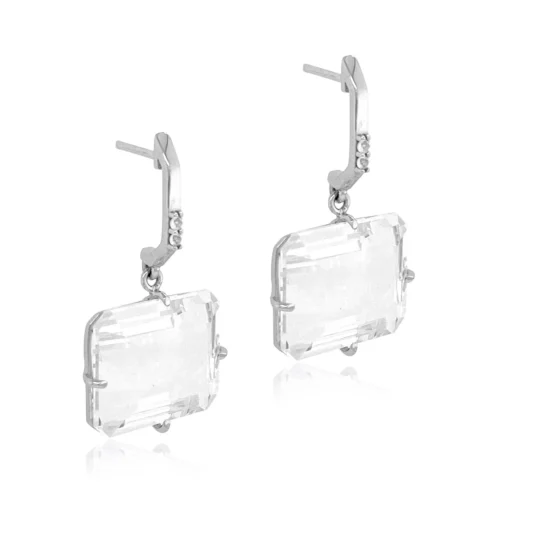 COLUNA Earrings (1156) - Crystal / SS - Image 3